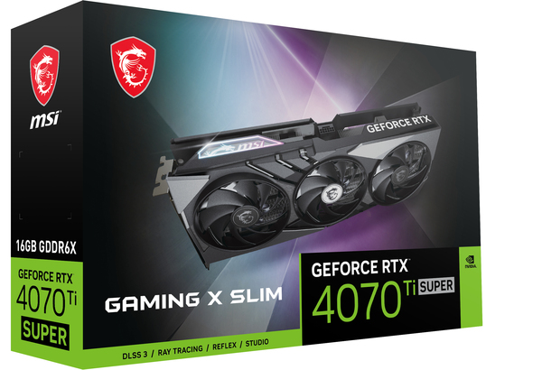 MSI GeForce RTX 4070 Ti Gaming X Slim 16GB - Graphics card